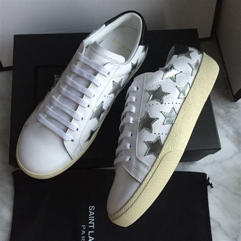 ysl women sneakers|saint laurent white sneakers women's.